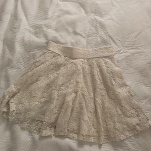 Hollister white lace Skirt